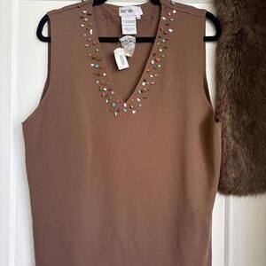 LANA LEE BRAND NEW WITH TAGS KNIT SLEEVELESS TOP